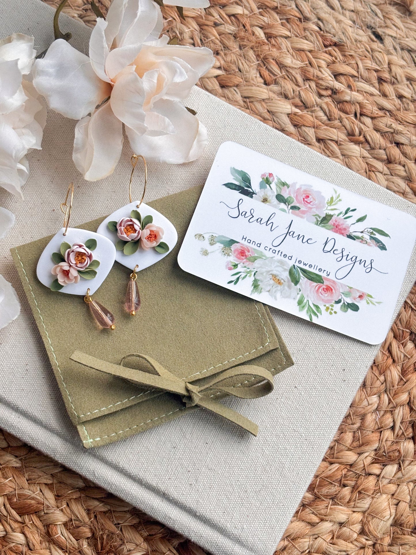 Soft Green Jewellery Pouch