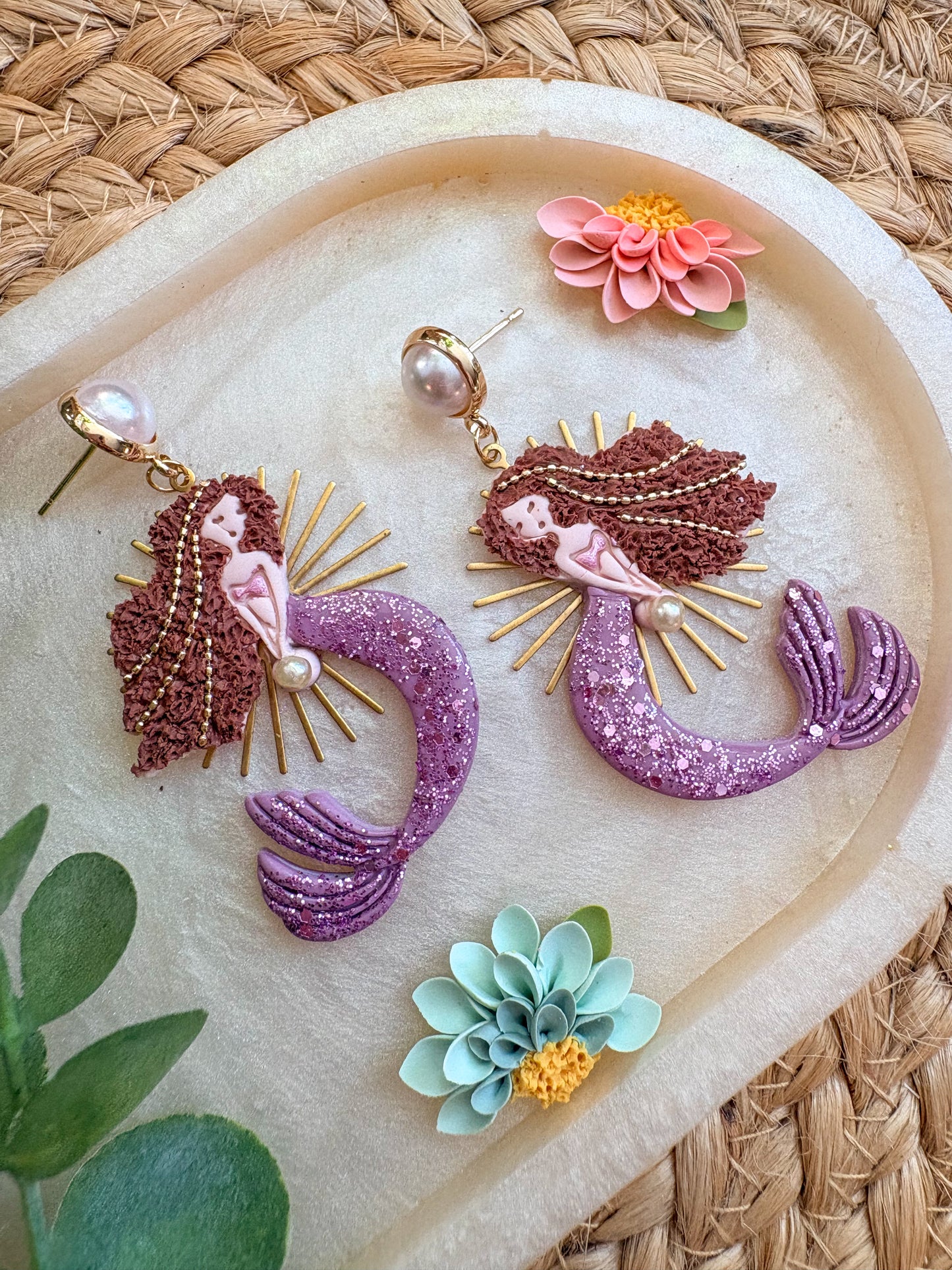 Magical mermaid earrings